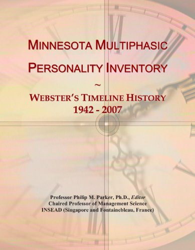 Minnesota Multiphasic Personality Inventory: Webster's Timeline History, 1942 - 2007