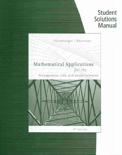 Mathematical Applications for the Management, Life, and Social Sciences - Click to Buy
