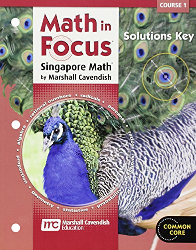 Math in Focus: Singapore Math Course 1: Solutions Key - Click to Buy