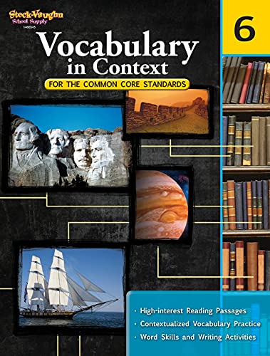 Vocabulary in Context for the Common Core Standards Reproducible Grade 6 - Click to Buy
