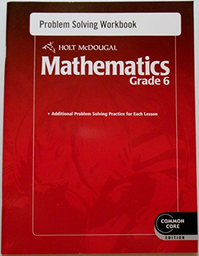 Holt Mcdougal Mathematics: Problem Solving Workbook Grade 6 - Click to Buy