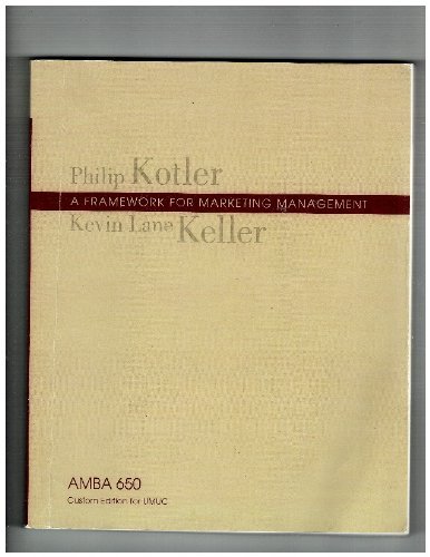 A Framework For Marketing Management (Custom for UMUC AMBA 650) - Click to Buy