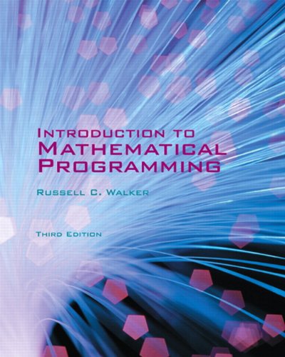 Introduction to Mathematical Programming - Click to Buy