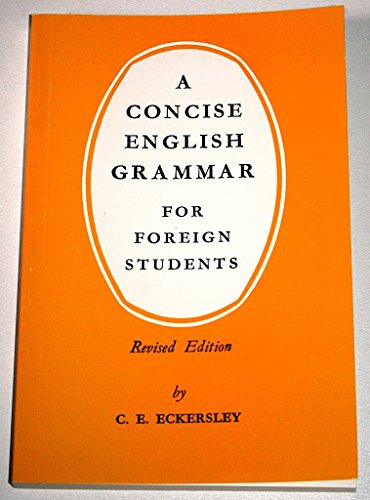 Concise English Grammar for Foreign Students - Click to Buy