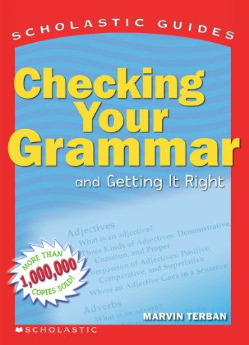 Scholastic Guide: Checking Your Grammar - Click to Buy