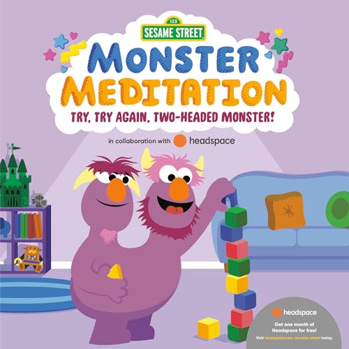 Try, Try Again, Two-Headed Monster!: Sesame Street Monster Meditation in collaboration with Headspace - Click to Buy