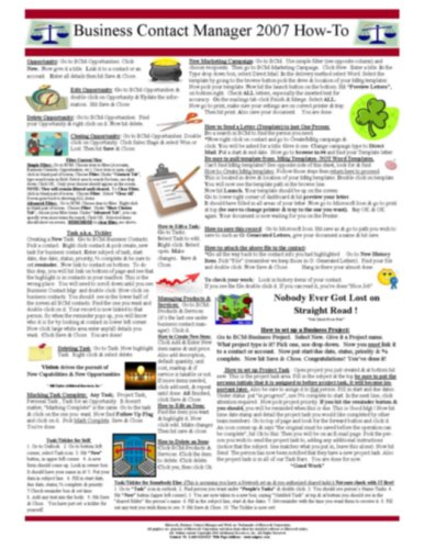 Business Contact Manager 2007 How-To / Word 2007 How-To