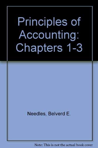 Principles of Accounting: Chapters 1-3 - Click to Buy