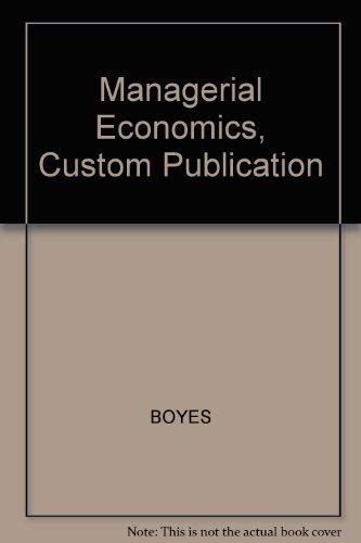 Title: Managerial Economics Custom Publication - Click to Buy