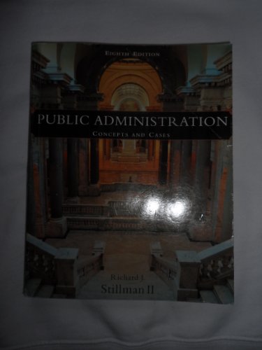 Public Administration: Concepts and Cases - Click to Buy