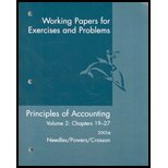 Principles of Accounting Working Papers: Volume II - Click to Buy