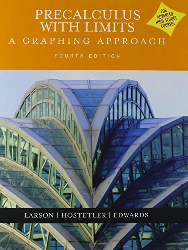 Precalculus With Limits: A Graphing Approach - Click to Buy