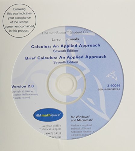 Hm Mathspace CD-ROM for Larson/Edwards Calculus: An Applied Approach, 7th - Click to Buy