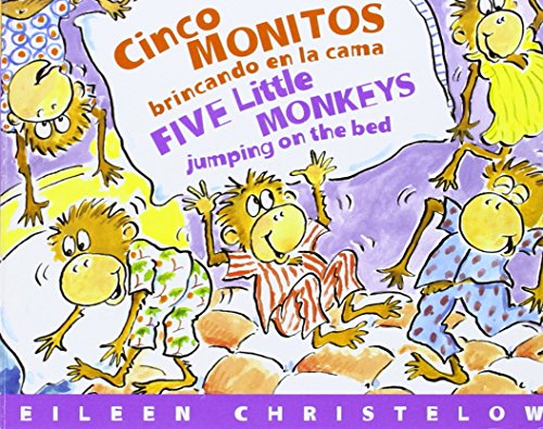 Cinco Monitos Brincando en la Cama/Five Little Monkeys Jumping on the Bed - Click to Buy