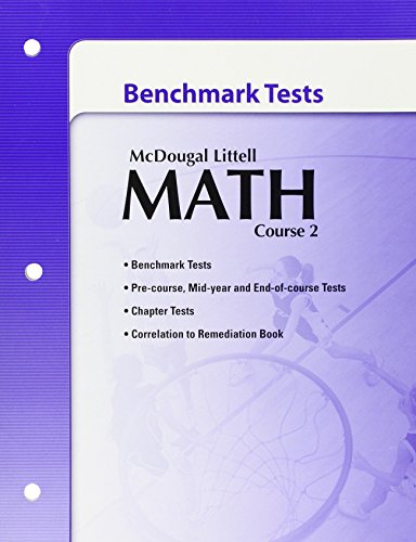 McDougal Littell Math Course 2: Benchmark Tests - Click to Buy