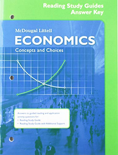 Economics: Concepts and Choices: Reading Study Guide Answer Key - Click to Buy
