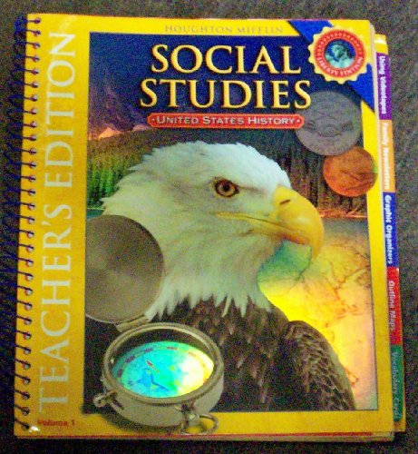 Social Studies: United States History, Volume 1, Teacher's Edition - Click to Buy