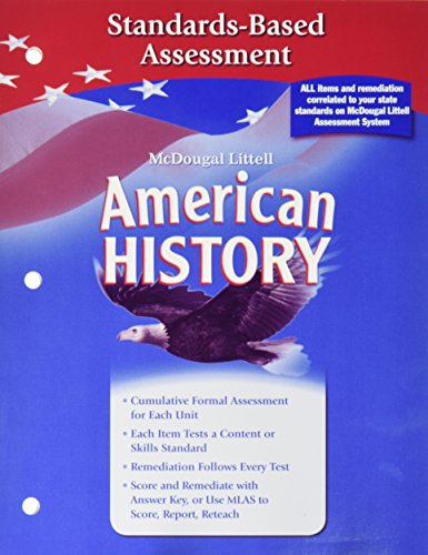 McDougal Littell Middle School American History: Standards Based Assessment Grades 6-8 - Click to Buy