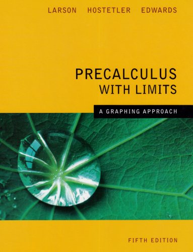 Precalculus With Limits A Graphing Approach 5th Edition - Click to Buy