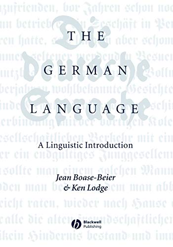 The German Language: A Linguistic Introduction - Click to Buy