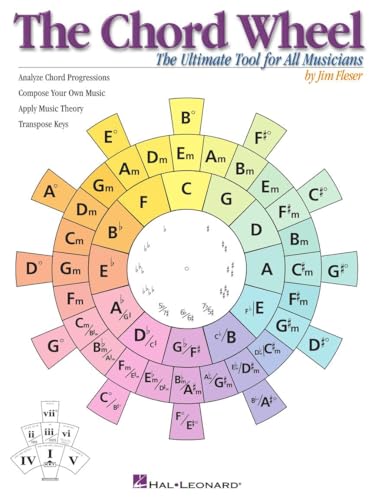 The Chord Wheel: The Ultimate Tool for All Musicians | Music Theory Learning Tool for Guitar Piano and All Instruments | Visual Guide to Chord Progressions and Key Changes - Click to Buy