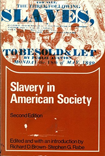 Slavery in American Society - Click to Buy