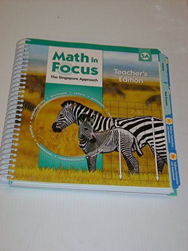 Math in Focus: Singapore Math Grade 5: Teacher's Edition (A) - Click to Buy
