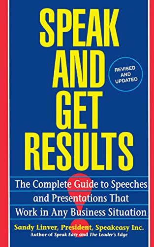 Speak and Get Results: Complete Guide to Speeches & Presentations Work Bus - Click to Buy