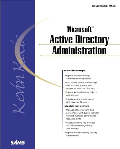 Microsoft Active Server Directory Administration (Sams White Book Series) - Click to Buy