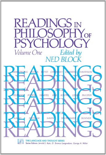 Readings in Philosophy of Psychology, Volume I - Click to Buy