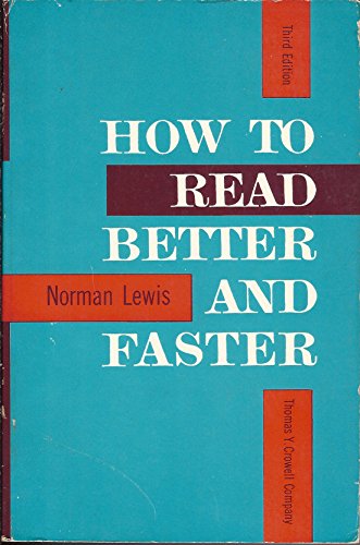 How to Read Better and Faster