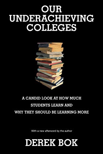 Our Underachieving Colleges A Candid Look at How Much Students Learn and Why They Should Be Learning More With a new afterword by the Author: A Candid ... New Edition: 46 (The William G. Bowen Series) - Click to Buy