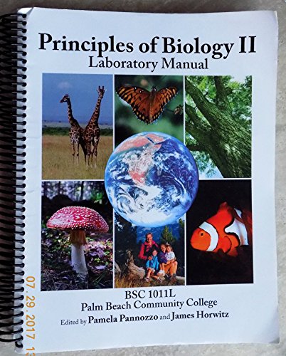 PRINCIPLES OF BIOLOGY ll, LABORATORY MANUAL BSC 10 - Click to Buy