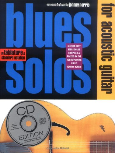 Norris Johnny Blues Solos For Acoustic Guitar Gtr Tab Book/Cd - Click to Buy