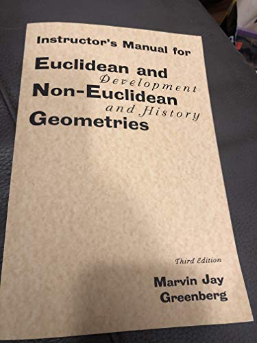 Instructor's Manual for Euclidean and Non-Euclidean Geometries - Click to Buy