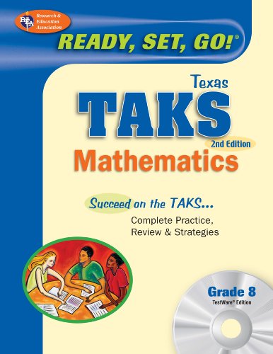 Texas TAKS Grade 8 Math w/ CD-ROM - Click to Buy