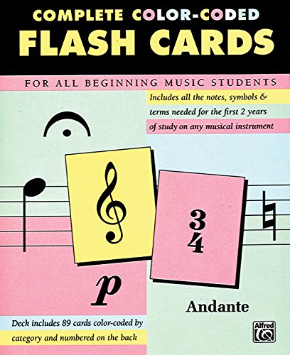 Complete Color Coded Flash Cards for All Beginning Music Students - Click to Buy