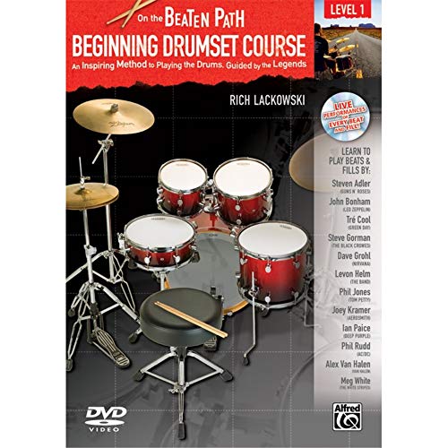 Beginning Drumset Course: An Inspiring Method to Playing the Drums, Guided by the Legends - Click to Buy