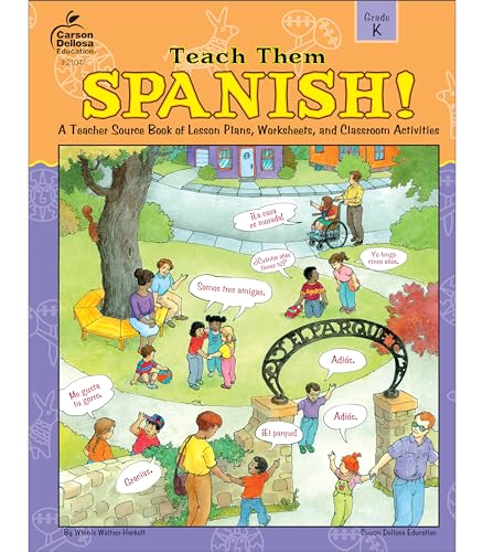 Carson Dellosa Teach Them Spanish!, Grade K Resource Book - Click to Buy