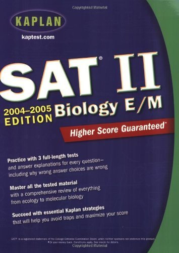 Kaplan SAT II: Biology E/M 2004-2005 - Click to Buy