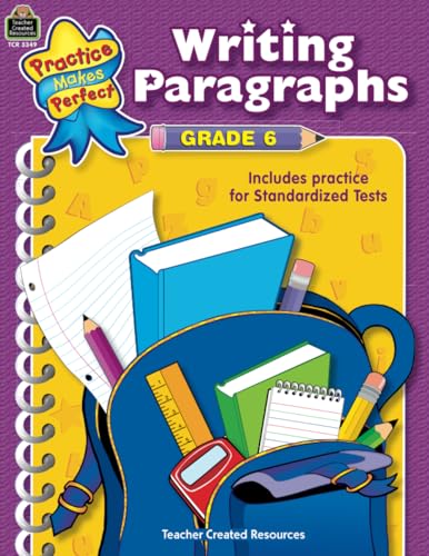 Writing Paragraphs Grade 6: Writing Paragraphs Grade 6 - Click to Buy