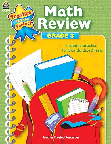 Math Review Grade 3: Grade 3 (Practice Makes Perfect (Teacher Created Materials)) - Click to Buy