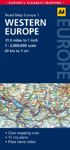 Road Map Western Europe (Road Map Europe) - Click to Buy