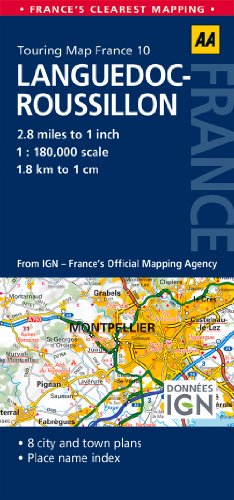 Road Map Languedoc-Roussillon - Click to Buy