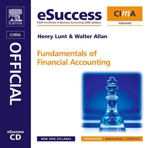 CIMA eSuccess CD Fundamentals of Financial Accounting - Click to Buy