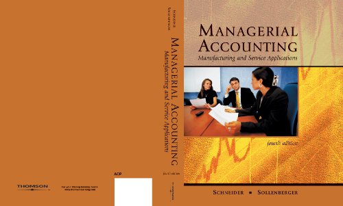 Managerial Accounting: Manufacturing And Service Applications - Click to Buy