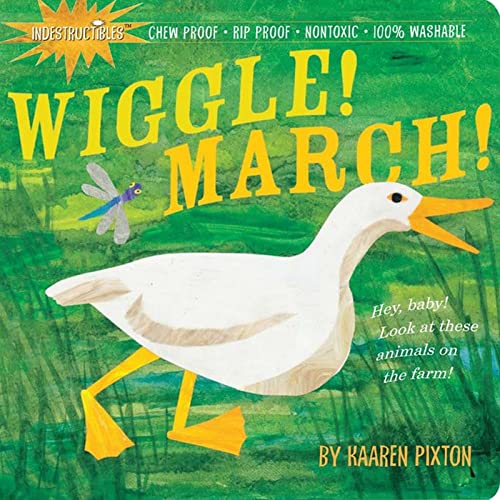 Indestructibles Wiggle! March!: Chew Proof · Rip Proof · Nontoxic · 100% Washable (Book for Babies, Newborn Books, Safe to Chew) - Click to Buy