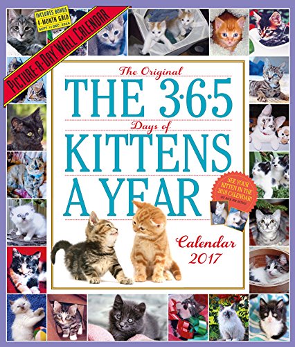 The 365 Kittens-A-Year Wall Calendar 2017 - Click to Buy