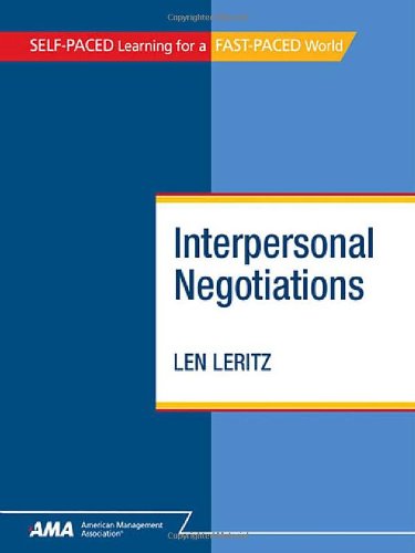 Interpersonal Negotiations / Breaking Down the Barriers (Self-Paced Learning for a FAST-PACED World) - Click to Buy
