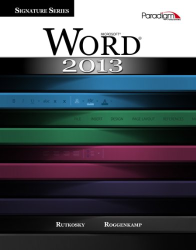 Signature Microsoft Word 2013 - Text With Data Files Cd - Click to Buy